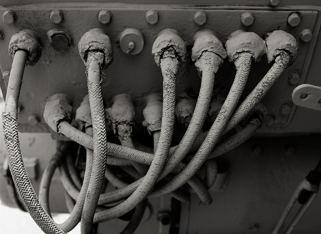 Decaying machinary on HMCS Haida