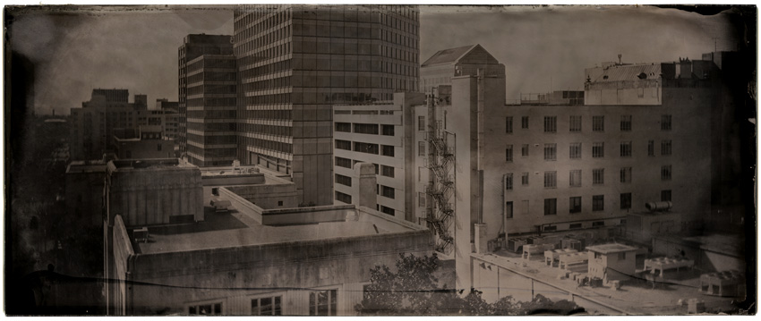 Downtown Austin - 7x17 Ambrotype
