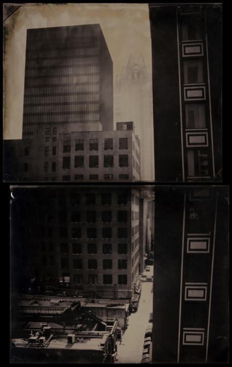 Downtown Austin - 8x10 Ambrotype Diptych