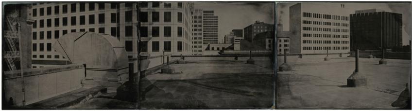 Downtown Austin - 8x30 Triptych.