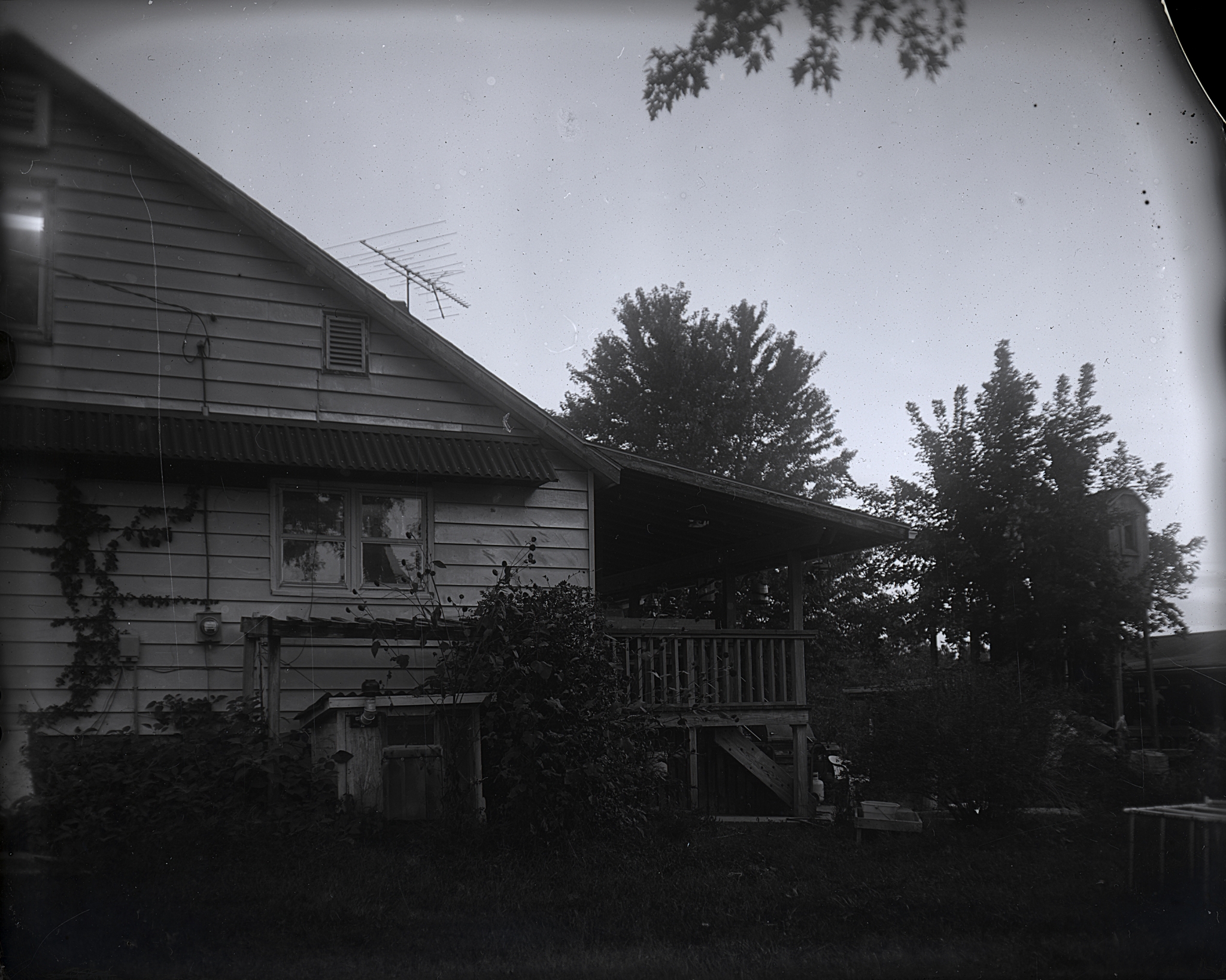 Dry Plate - Dusk at a farm house