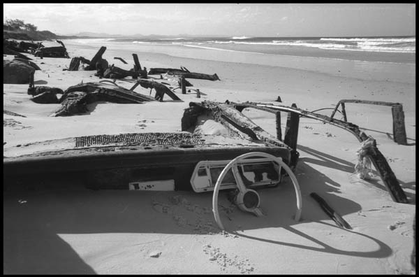 Dumped Cars on Beach