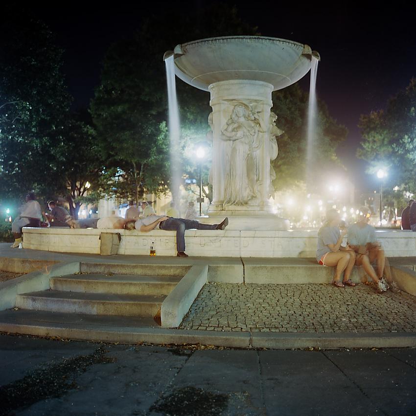 Dupont Circle Fountain, Summer Night