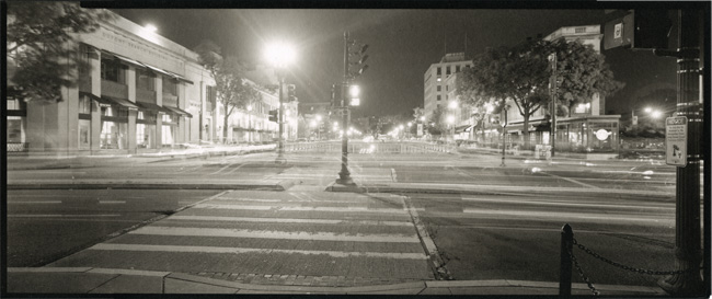 Dupont Circle, Night, looking North up Connecticut Avenue