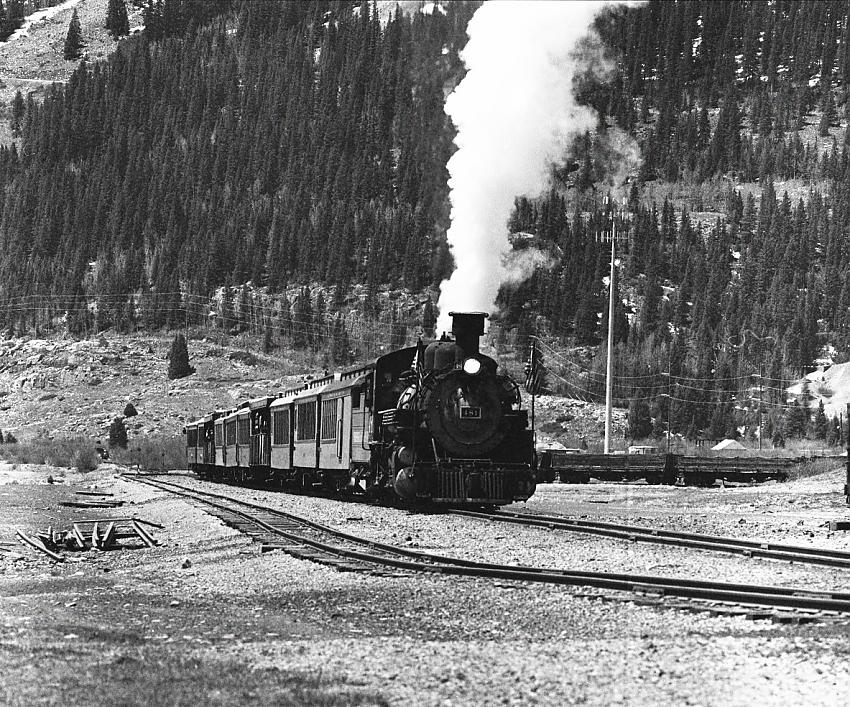 Durango and Silverton steam arriving