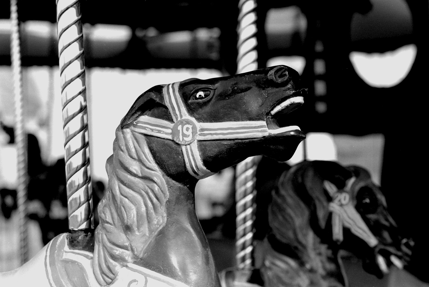 Evil Merry Go Round Horse