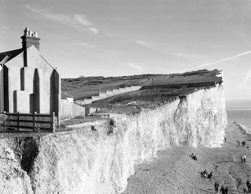 Exposed houses at Burling Gap
