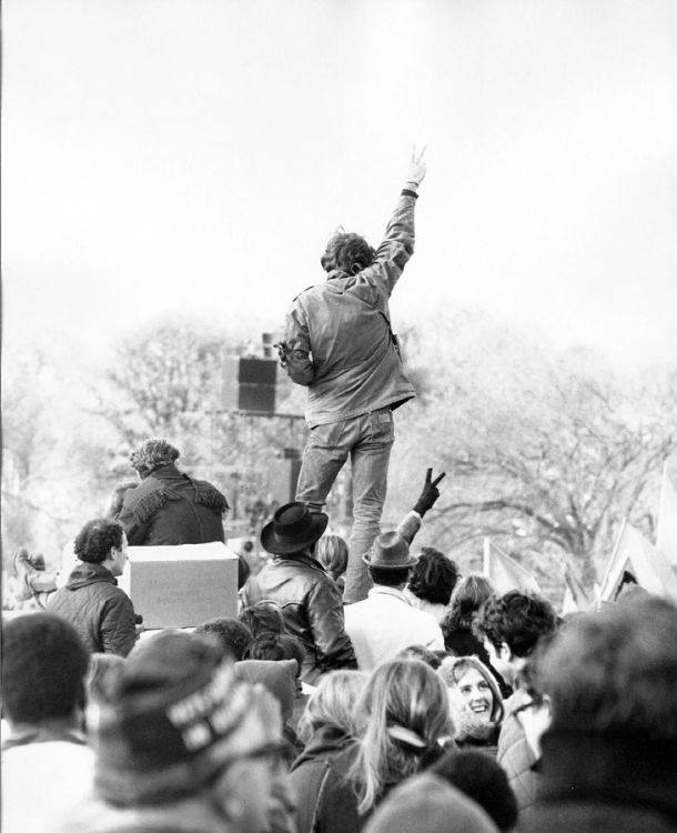 Faces in the Crowd. Vietnam  Peace Rally-Washington 1969