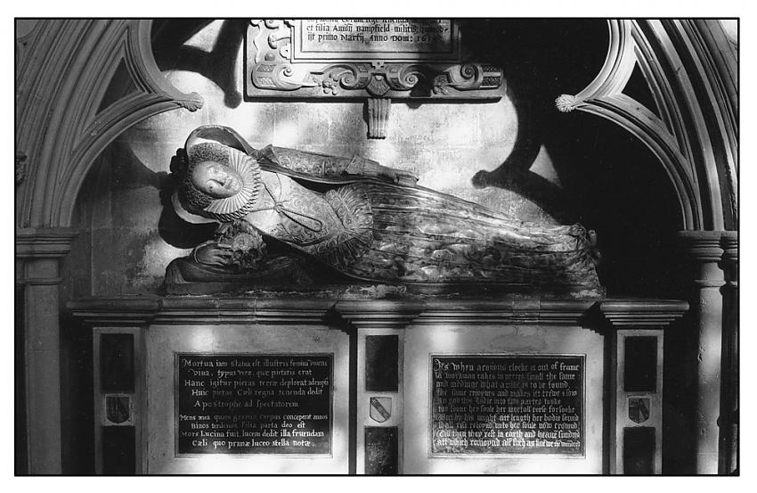 Figure in Exeter Cathedral.