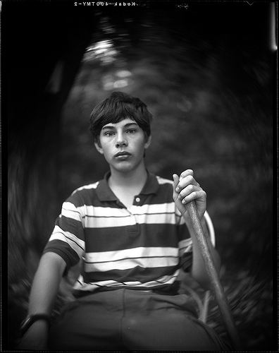 First portrait with the Petzval