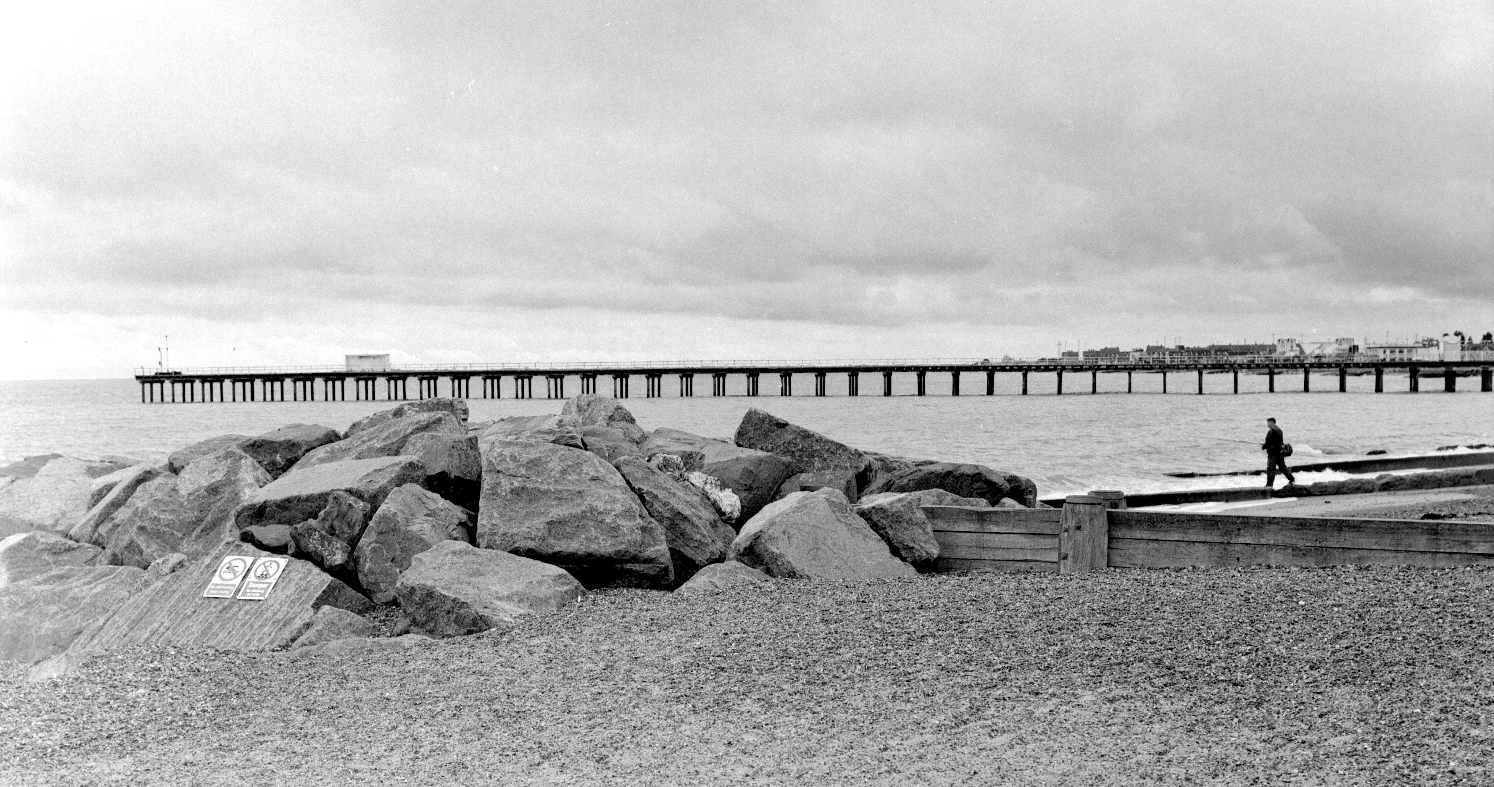 Fisherman on Felixstowe Beach