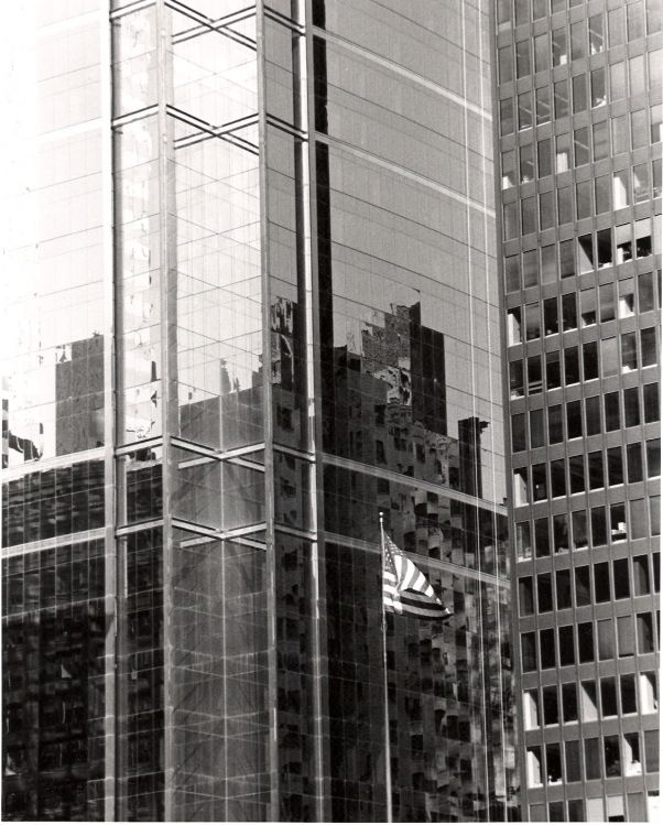 flag in the city