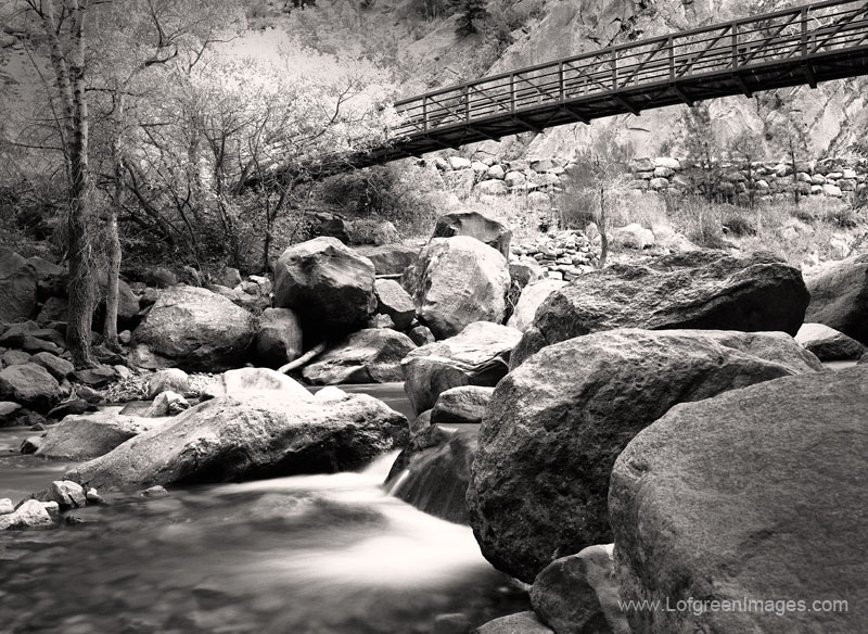Foot Bridge over Boulder Creek