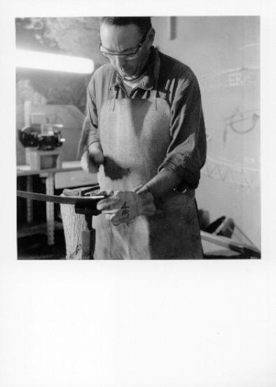 Forming a rabbit's head (self-portrait)