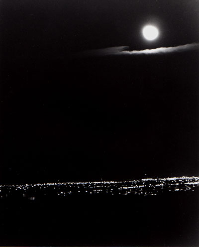 Full moon over Denver