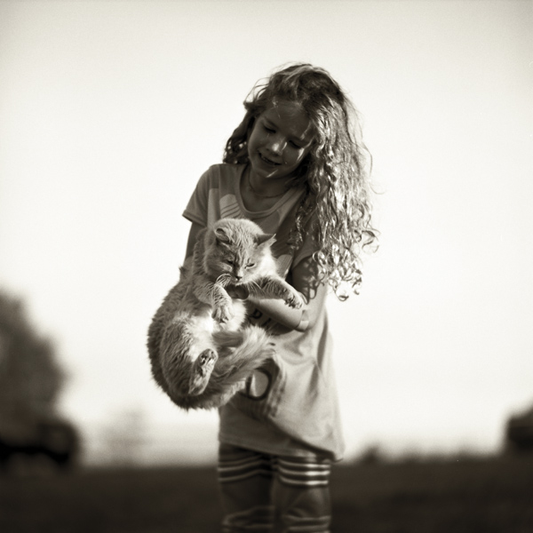 Girl and a Cat