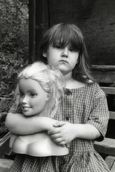Girl with Barbie Head