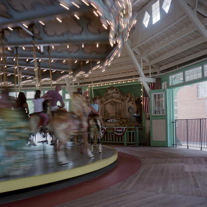 Glen Echo Carousel in motion