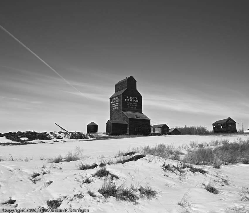 Grain Elevator at Warwick, Alberta