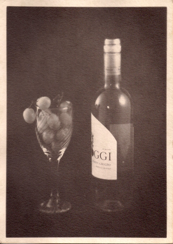 Grapes and Wine - Caffenol Print