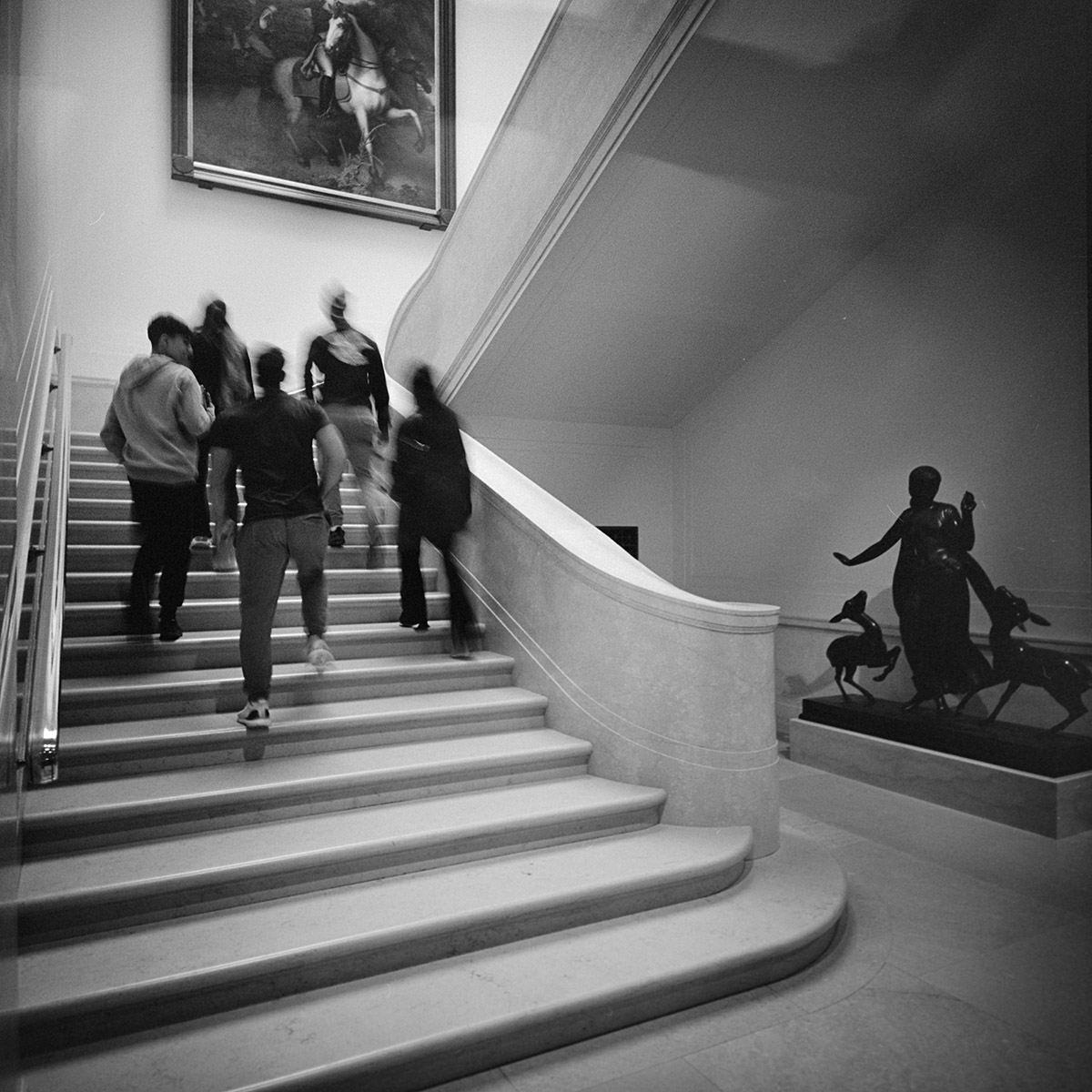Group On Stairs, National Gallery