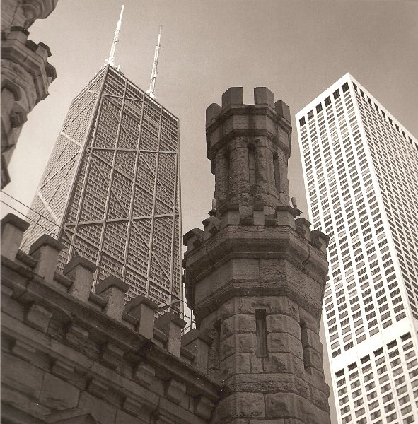 Hancock Building and Water Tower, Chicago