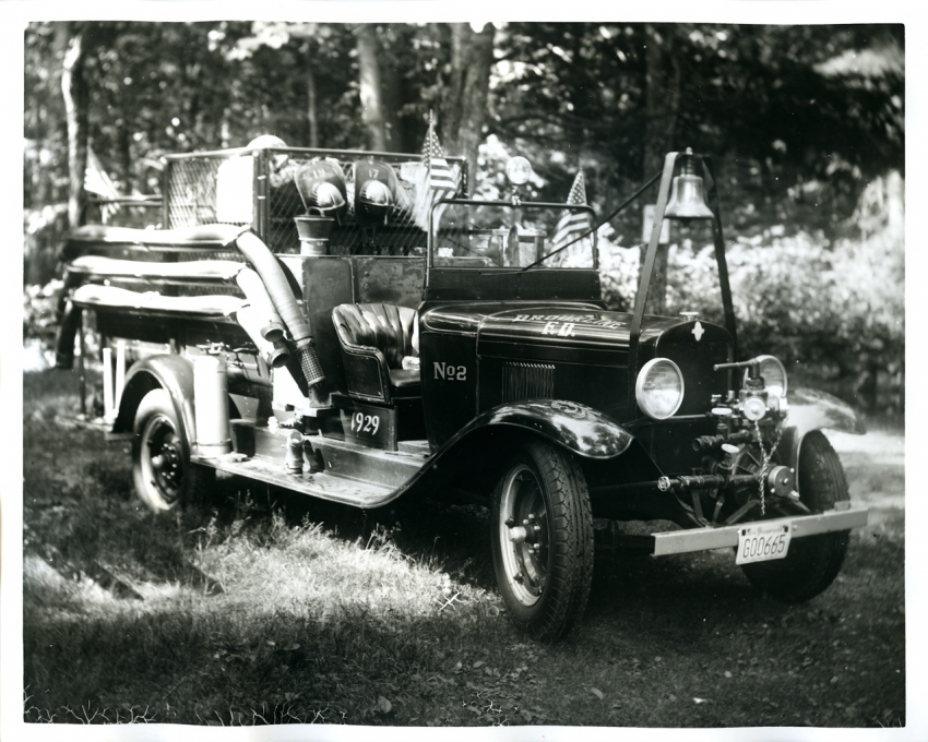 Hand-coated Dry Plate - Brookline Engine 2