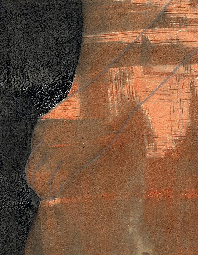 Hand/ Liquid Light, oil, pencil