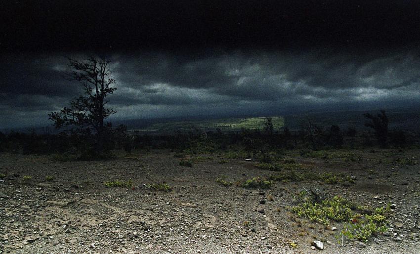 Hawaii Volcanoes Park Storm