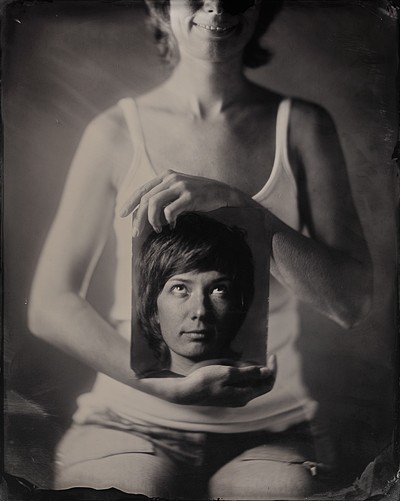 Head without Smile. Mirrorland [ambrotype]