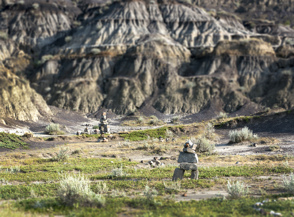 Horseshoe Canyon and inuksuit