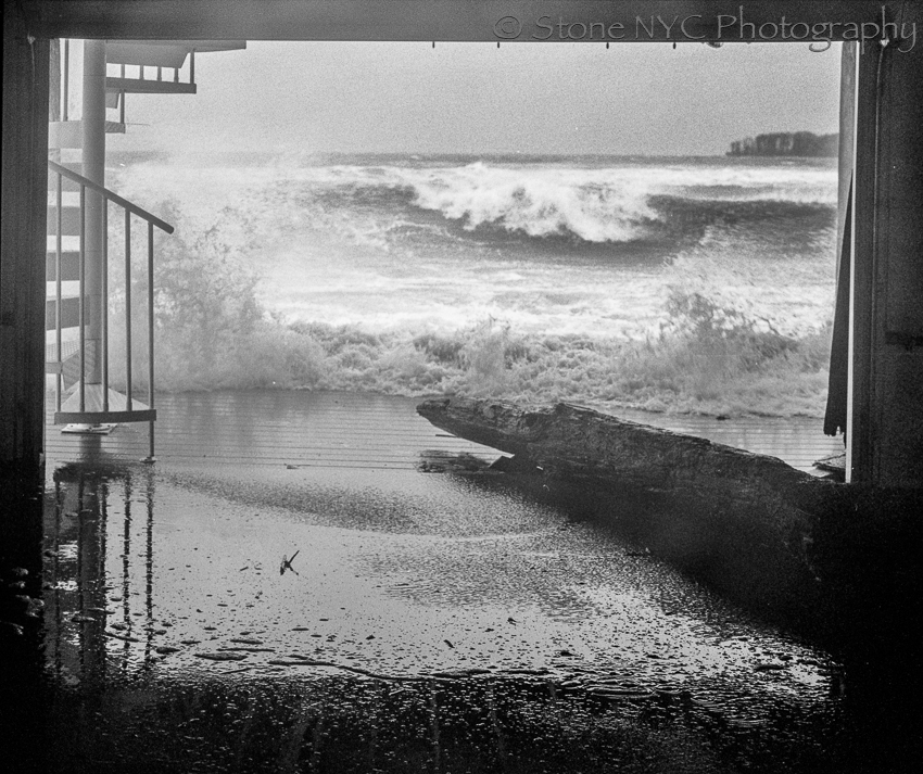 Hurricane Sandy - Evacuated Beach Garage