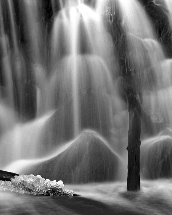 Ice and logs