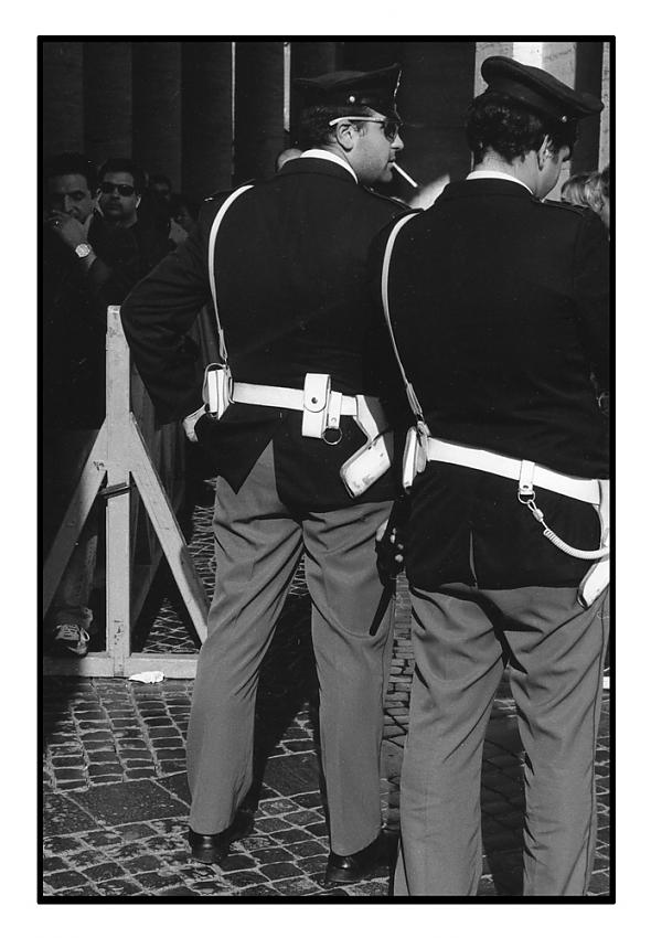 Italian police acting cool