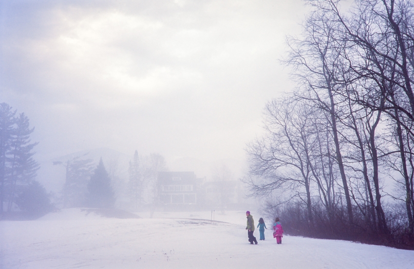 It's white outside!