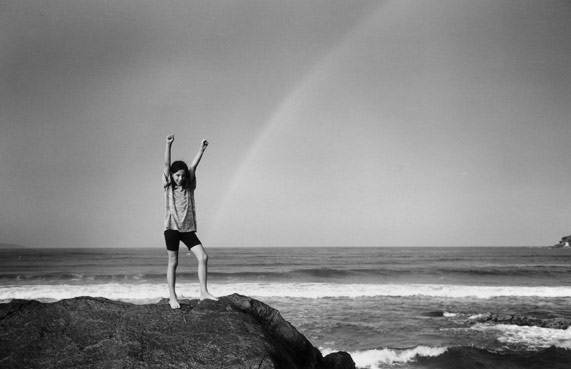 Jess and rainbow.