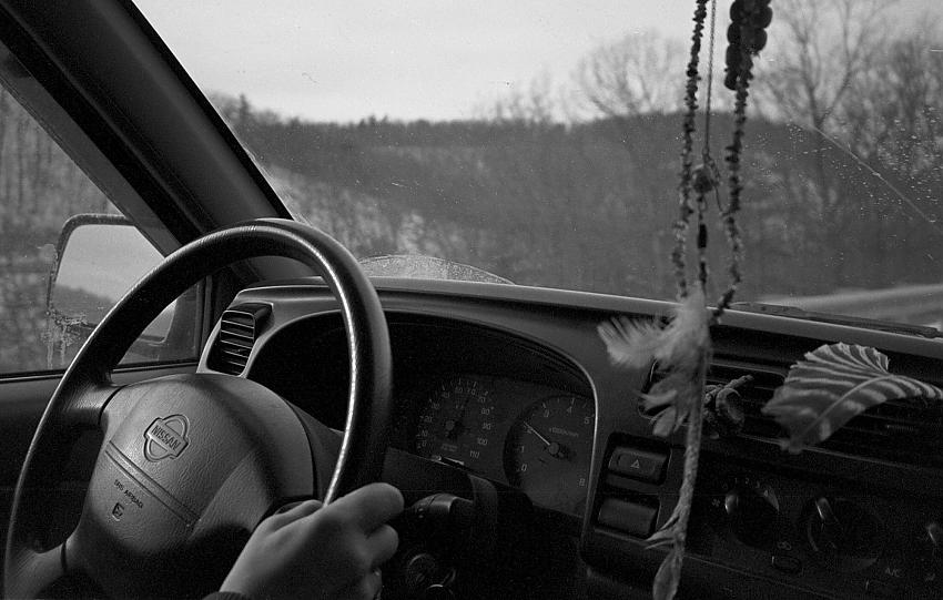 Joanna in her 4X4