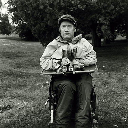 Joe St. Aubin in His Wheelchair, 1999