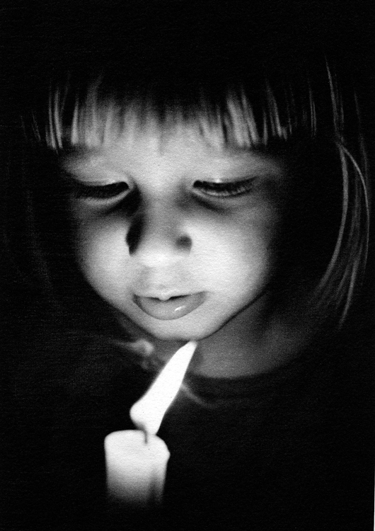 Kaya and candle-Print