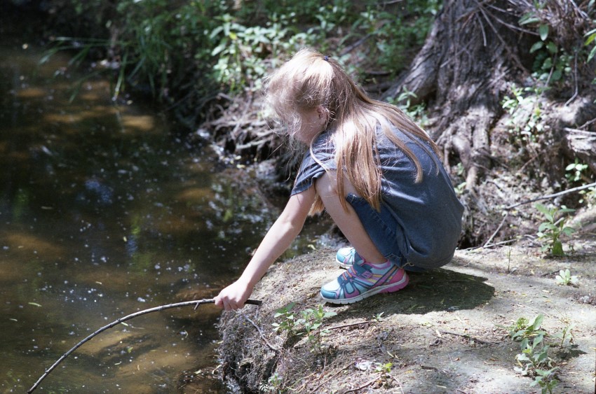 Kid with a stick