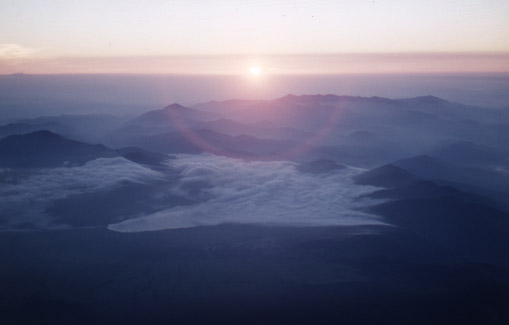 Lake Hakone at sunrise