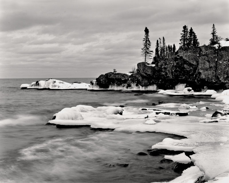 Lake Superior ice and snow