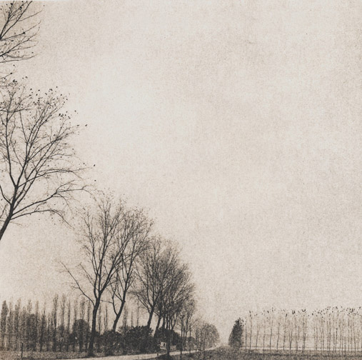 Landscape with poplars, Italy