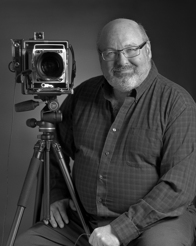 Large format mirror selfie