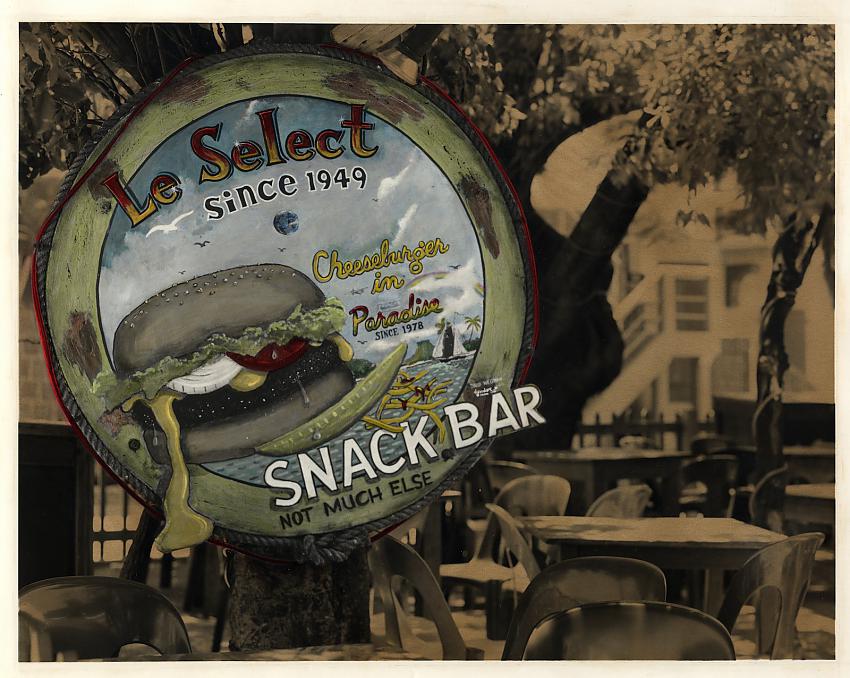 Le Select, St Barth (hand colored)