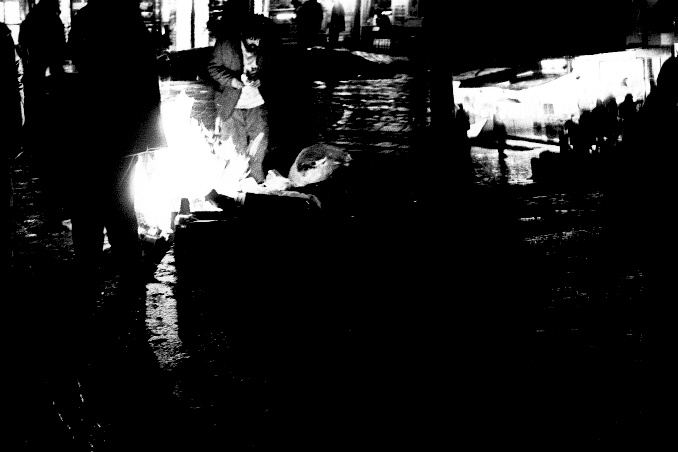 Leica III C Elmar 5 cms - Homeless at Street