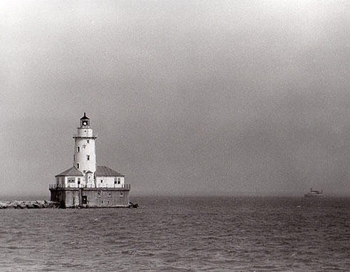 Lighthouse off of Navy Pier
