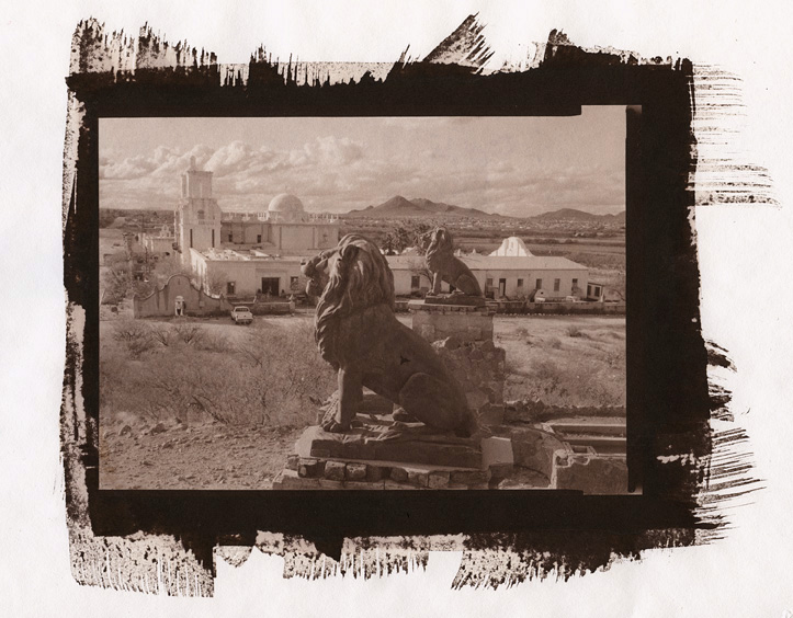 Lions at Mission San Xavier del Bac, Arizona, 1992
