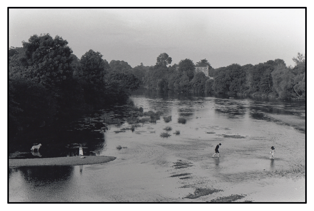 Local Kids crossing the Blackwater River