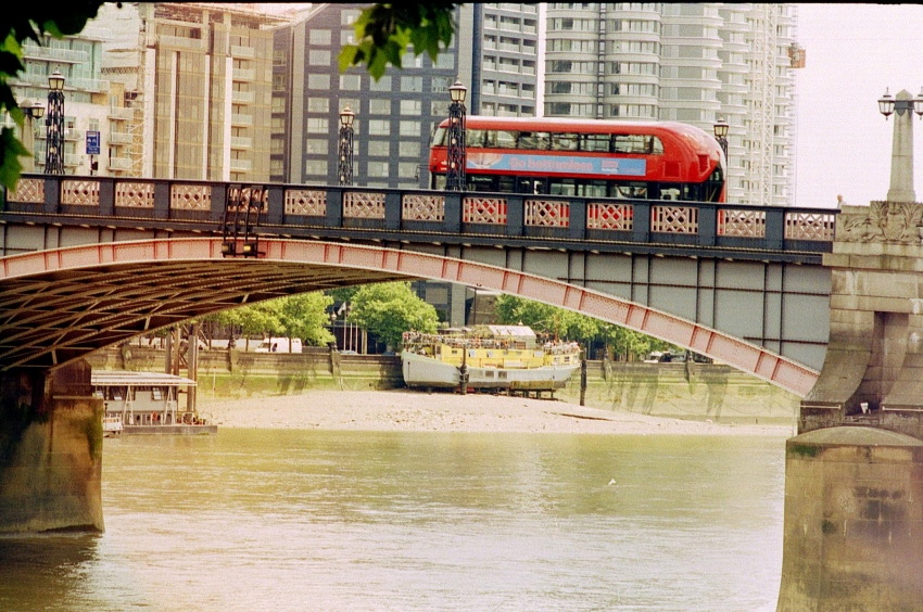 London Bus over Lambeth Bridge